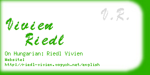 vivien riedl business card